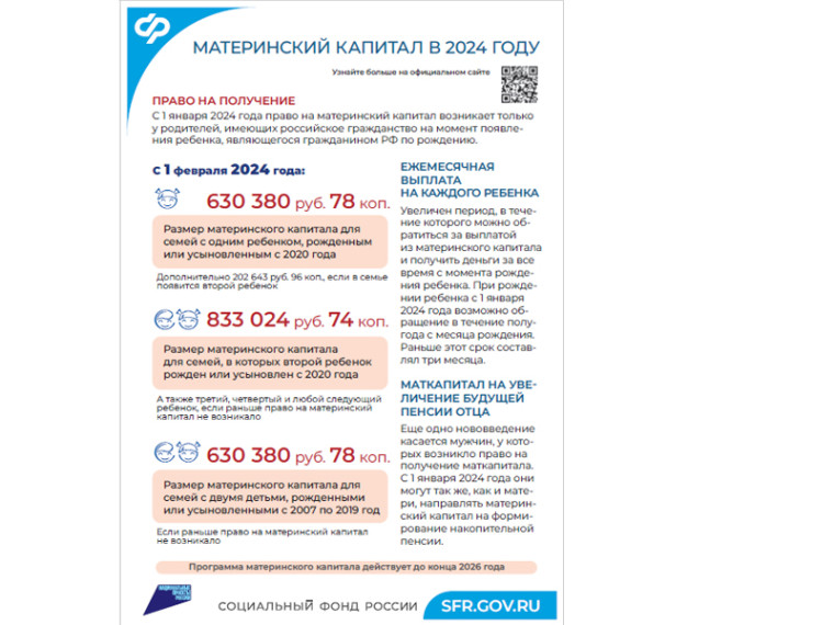 Материнский капитал в 2024 году. Материнский капитал в 2024 году.
