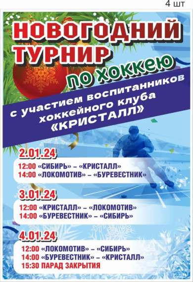 Новогодний турнир по хоккею. Новогодний турнир по хоккею.